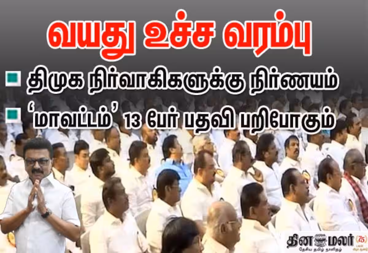 திமுக மாவட்டங்கள் 110 ஆக அதிகரிப்பு; நிர்வாகிகளுக்கு வயது உச்சவரம்பு; செயற்குழுவில் தீர்மானம்