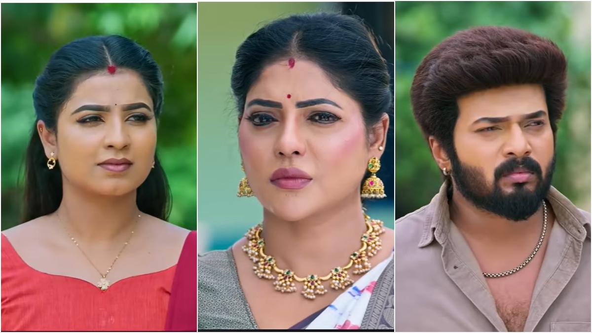 பஞ்சாயத்தில் மூக்குடைந்த சாமுண்டீஸ்வரி.. உங்களைப் பிரிச்சுக் காட்டுறேன்.. கார்த்திகை தீபம்