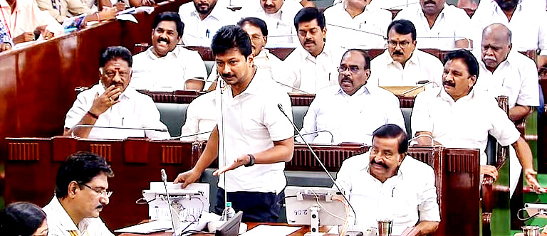 தி.மு.க. எம்.எல்.ஏ.க்களுக்கு அரசு வழங்கும் கார் வேண்டாம்! பேரவையில் உதயநிதி ஸ்டாலின் அறிவிப்பு