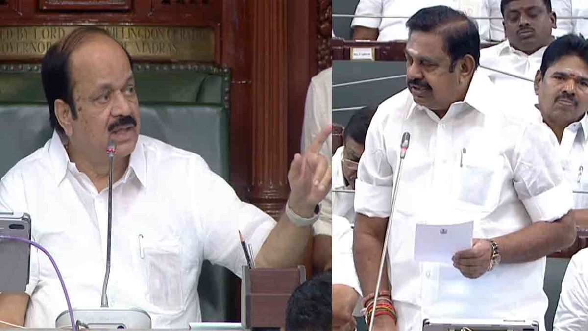அவையில் பேசிக்கொண்டிருந்த இ.பி.எஸ். : திடீரென குறுக்கிட்ட சபாநாயகர்!