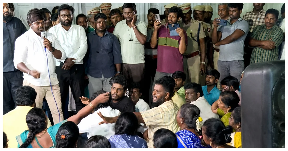 இரவிலும் நீடித்த தூய்மை பணியாளர்கள் போராட்டம்