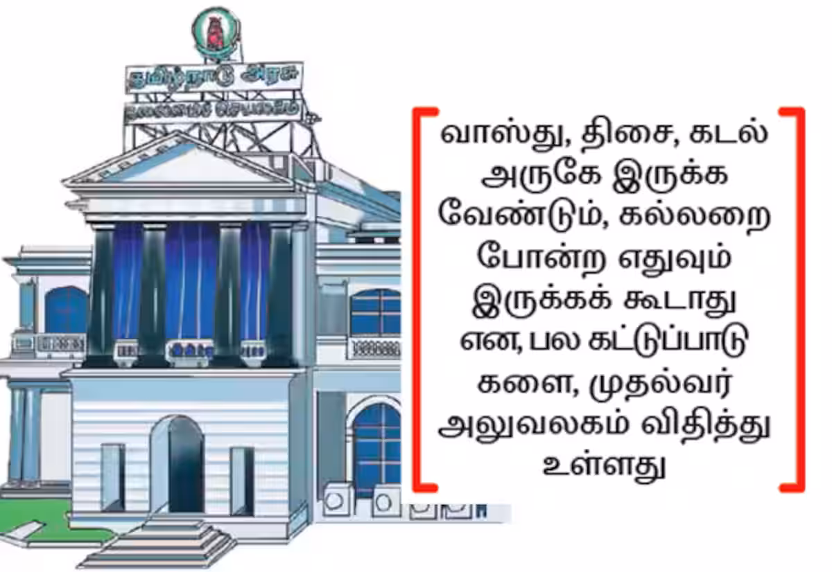 புதிய தலைமை செயலகம் கட்ட 'வாஸ்து' கணக்கால் அதிகாரிகள் திணறல்