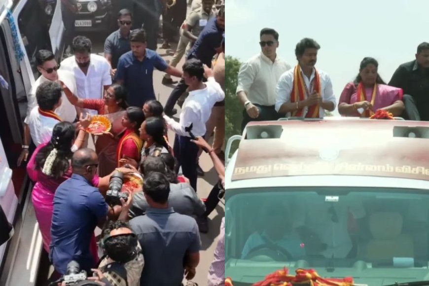 சத்தியபாமாவுக்காக களத்தில் இறங்கிய விஜய்... தாராபுரத்தில் குவிந்த கூட்டம்!