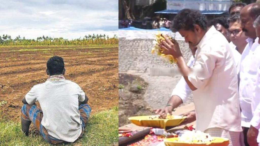 விஜய்யின் கூலிங்கிளாசும் கருகும் சம்பாவும்: டெல்டாவை நடுத்தெருவில் வீசிய 45 நாள் நாடகம்!