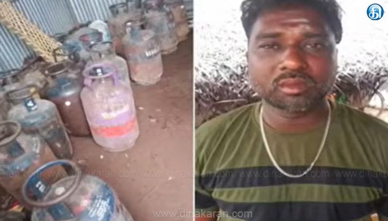 திருவாரூரில் வீட்டு உபயோக சிலிண்டர்களில் இருந்து வணிக சிலிண்டர்களுக்கு எரிவாயு மாற்றி விற்பனை: ஒருவர் கைது: 45 சிலிண்டர்கள் பறிமுதல்!