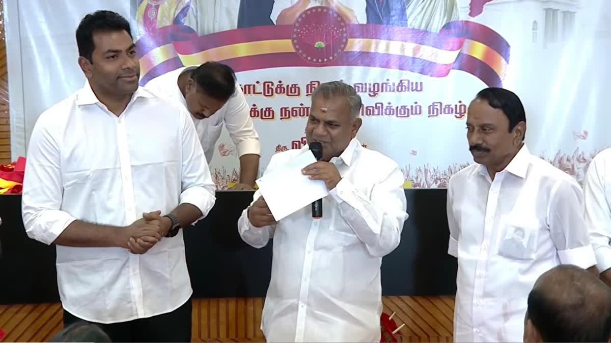 நடிகர் மன்சூர் அலிகான், கம்பம் எம்எல்ஏ ஜெகநாத் மிஸ்ரா உள்ளிட்டோர் தவெகவில் இணைந்தனர்