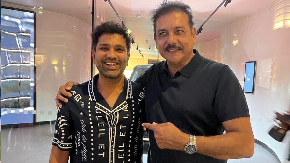 ரவி சாஸ்திரியுடன் கைகோர்க்கும் ரோகித் சர்மா? புதிய லூக்குடன் லண்டனில் தங்கிய ஹிட்மேன்