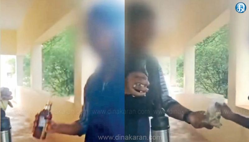 அரசு பள்ளியில் சரக்கு பார்ட்டி: மாணவிகளுக்கு மது வாங்கி கொடுத்த வியாபாரி கைது
