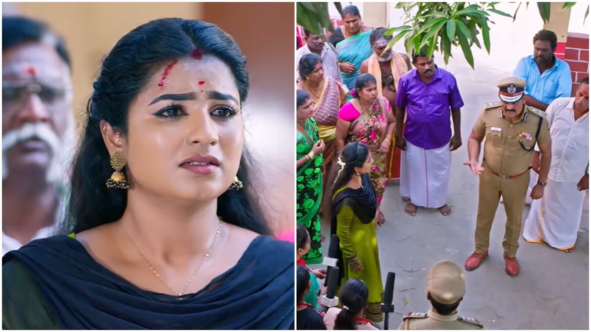 போலீஸ் லத்திசார்ஜ்.. மீடியா என்ட்ரி.. ஸ்டேஷனுக்கே வந்த எஸ்.பி.. கார்த்திகை தீபம்!