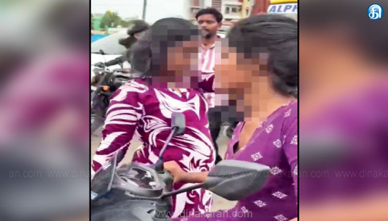 இருசக்கர வாகனத்தில் வந்த இளம்பெண்கள் போதையில் ரகளை: புழல் அருகே பரபரப்பு