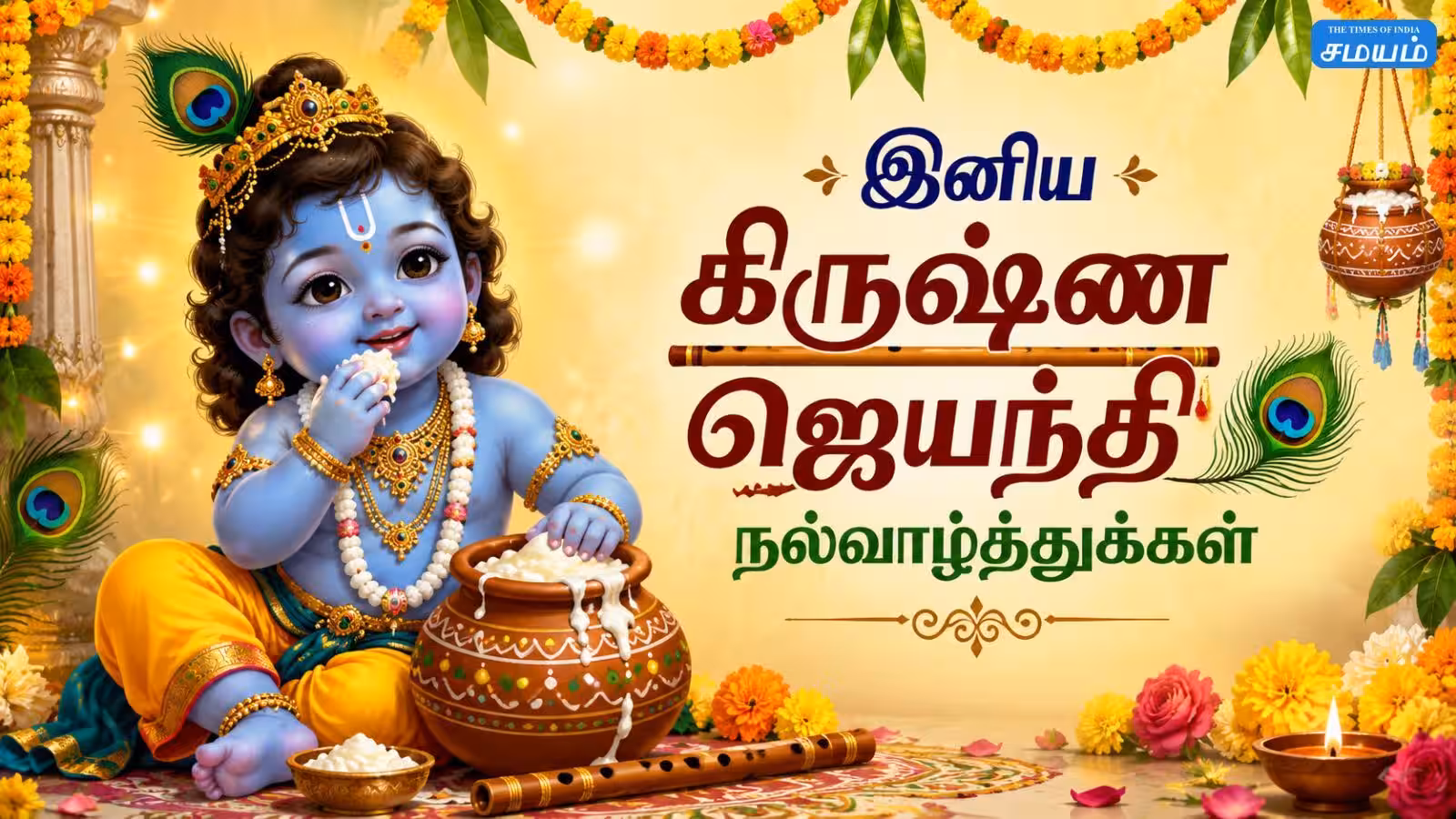 Happy krishna Jayanti 2026 Wishes: குடும்பம், நண்பர்களுக்கு அனுப்ப அழகான கிருஷ்ண ஜெயந்தி வாழ்த்துக்கள், பொன்மொழிகள், வாட்ஸ்அப் ஸ்டேட்டஸ்