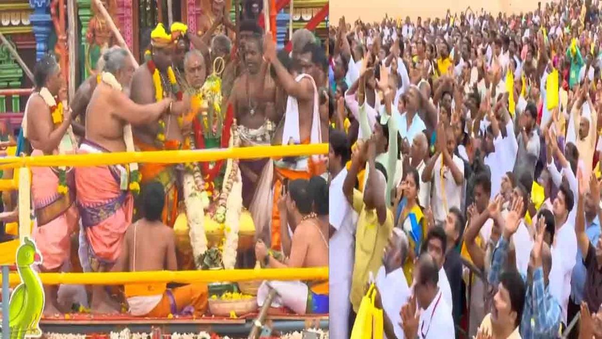 கோலாகலமாக நடைபெற்ற மதுரை மீனாட்சி அம்மன் குடமுழுக்கு விழா; பக்தி பரவத்தில் பக்தர்கள்!