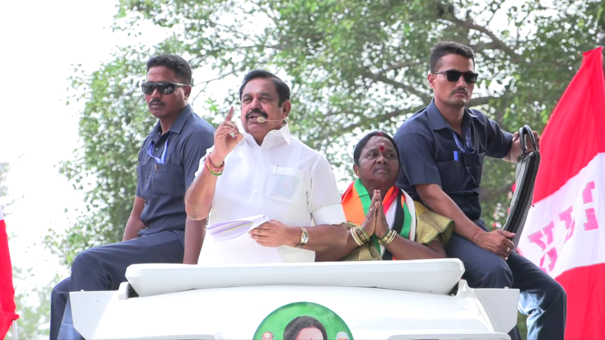 அ.தி.மு.க வேட்பாளரை ஆதரித்து இ.பி.எஸ் பிரச்சாரம்..