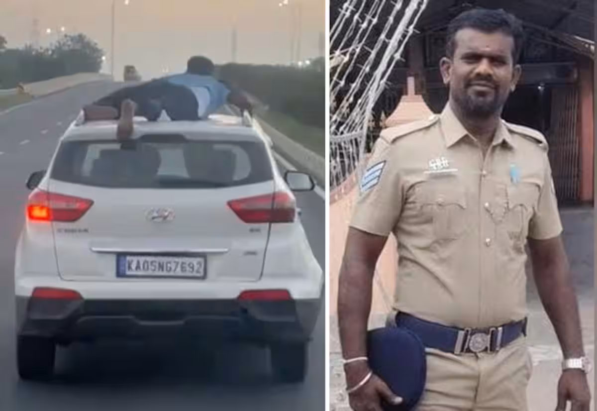 குட்கா கடத்தல் கும்பலை பிடித்த போலீஸ் ஏட்டு; காரின் மேற்கூரையில் படுத்தபடி 40 கி.மீ., த்ரில் சேஸிங்!
