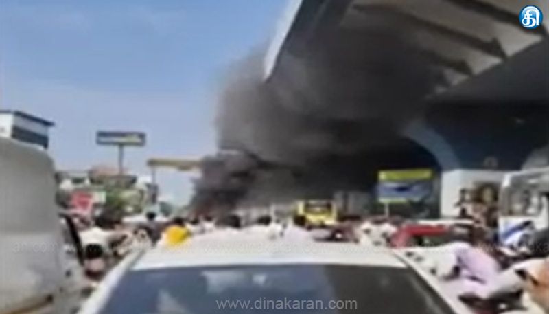கோவை அவிநாசி சாலையில் திடீரென தீப்பற்றி எரிந்த கார்: அதிர்ஷ்டவசமாக உயிர் தப்பிய குடும்பத்தினர்.!