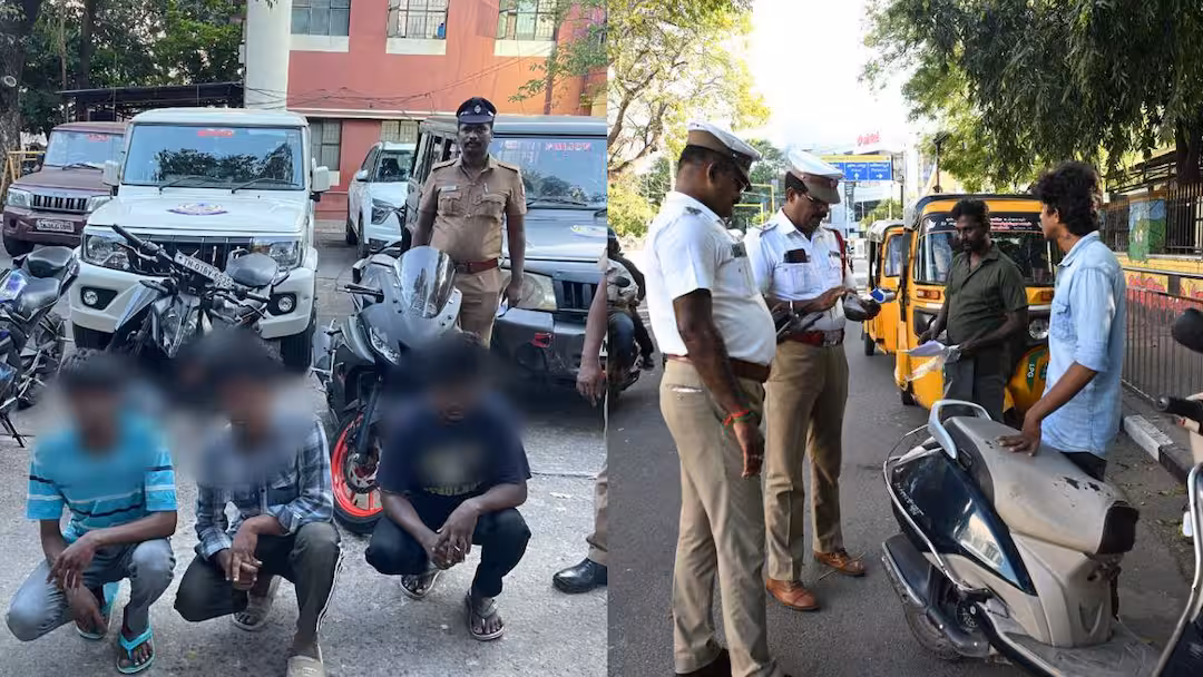 சென்னை வாகன ஓட்டிகளே உஷார்.. ஒரே நாளில் 1407 வழக்குகள் பதிவு.. போக்குவரத்து போலீசார்