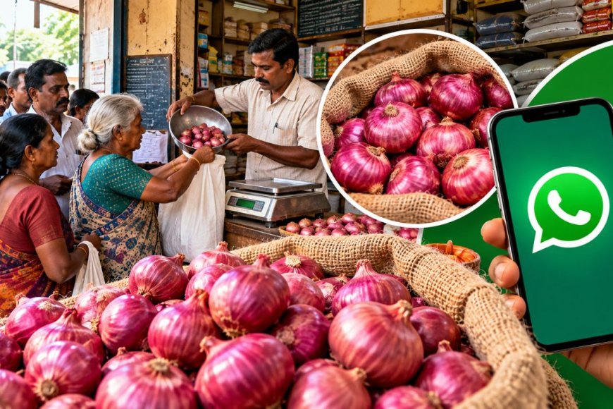ரேஷன் கடையில் வெங்காயம் வாங்குகிறீர்களா? குறைகள் இருந்தால் இந்த எண்ணுக்கு வாட்ஸ்அப் செய்யுங்கள்!
